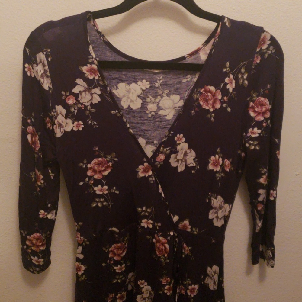Floral Wrap Dress